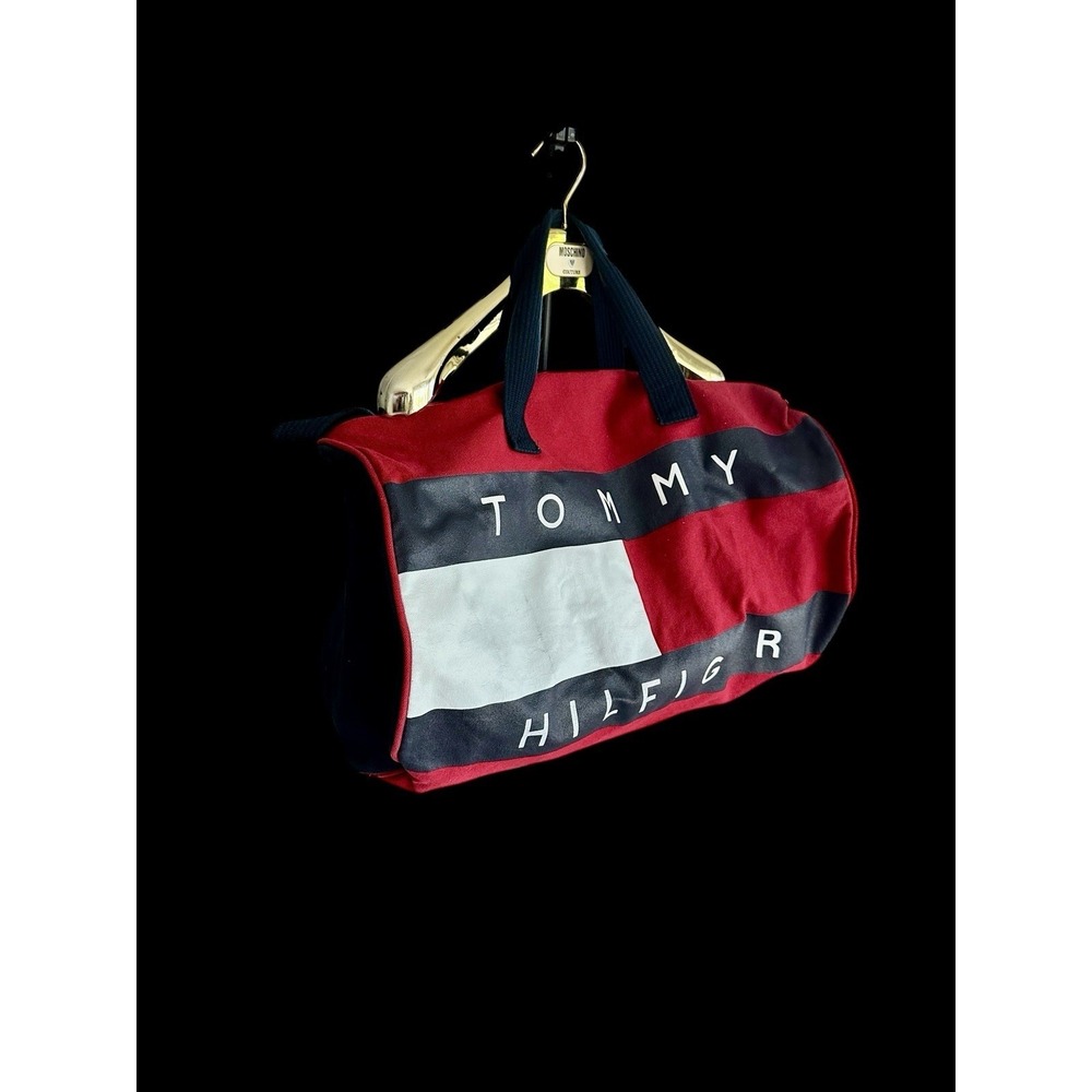 Vintage 90's Tommy Hilfiger Big Flag Duffel Bag Rare Preppy USA